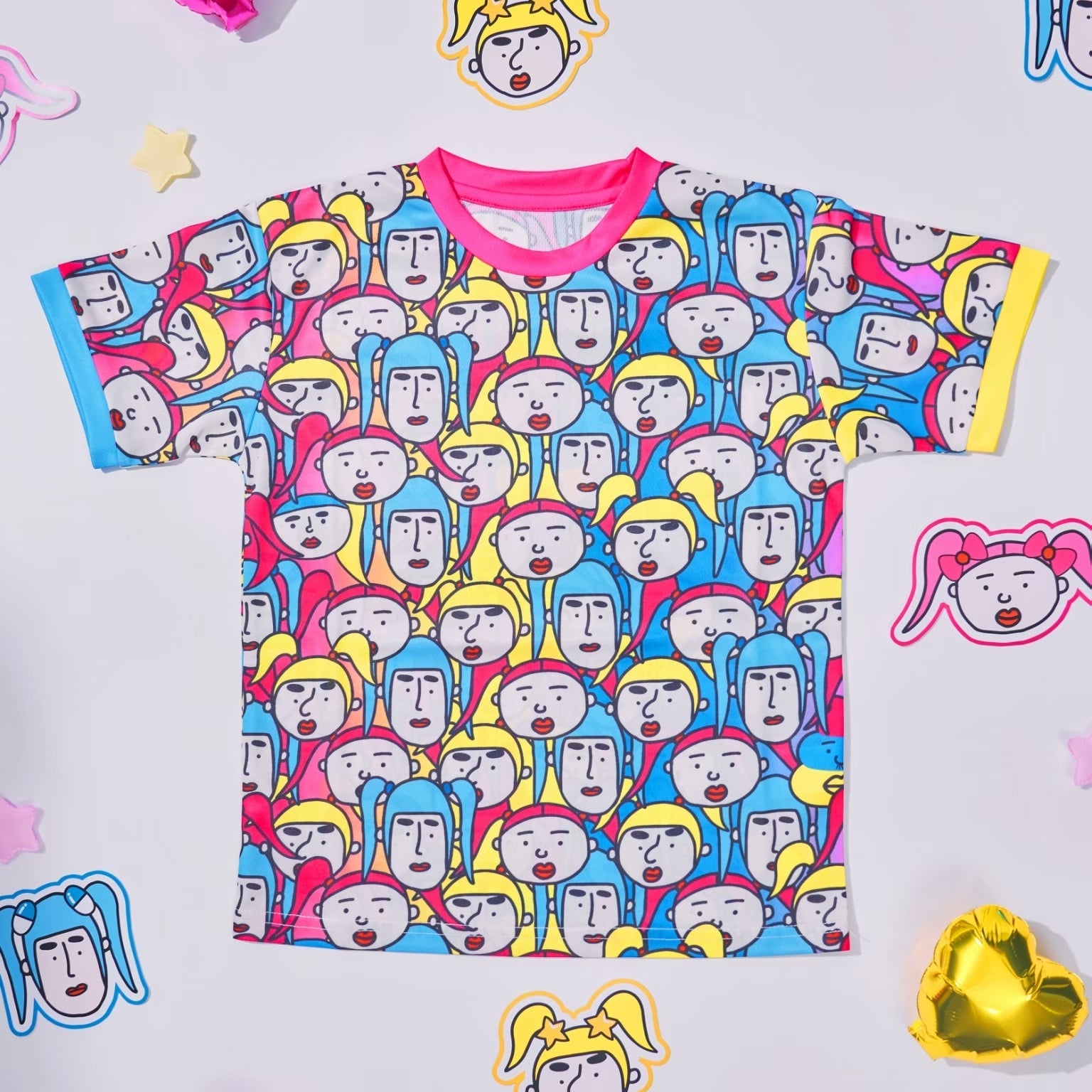ばらです！ 竹ぱら顔カオスTシャツ – 竹下☆ぱらだいすofficialHP